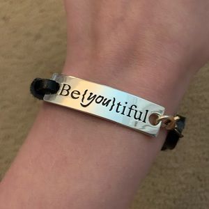 leather tie bracelet